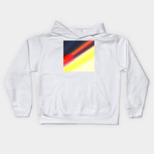 YELLOW WHITE ABSTRACT TEXTURE Kids Hoodie